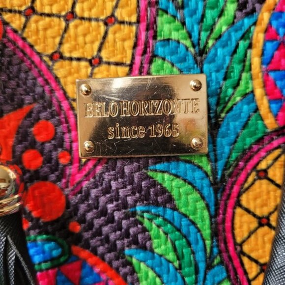 Belo Horizonte since 1965 colorful flower print handbag - Picture 4 of 7